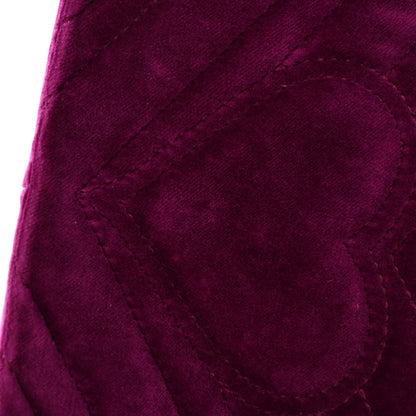 Gucci Velvet Matelasse Embroidered Mini GG Marmont Shoulder Bag Bordeaux 15 of 17
