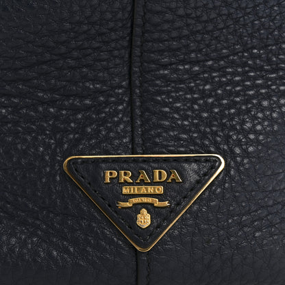 Prada Vitello Phenix Embossed Logo Hobo Baltico 11 of 16