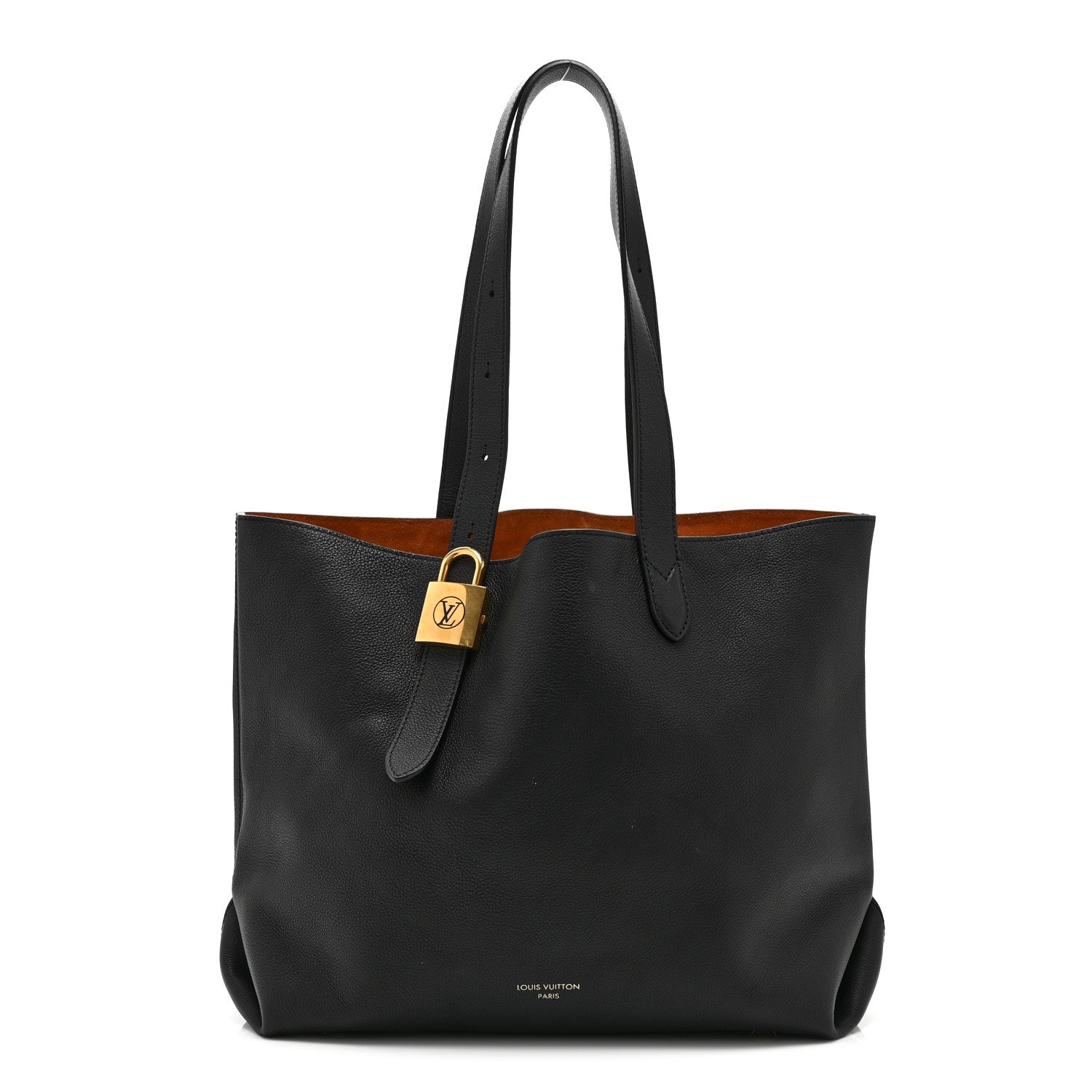 Louis Vuitton Grained Calfskin Low Key Cabas MM Black 1 of 10