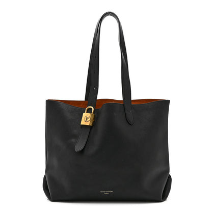 Louis Vuitton Grained Calfskin Low Key Cabas MM Black 1 of 10