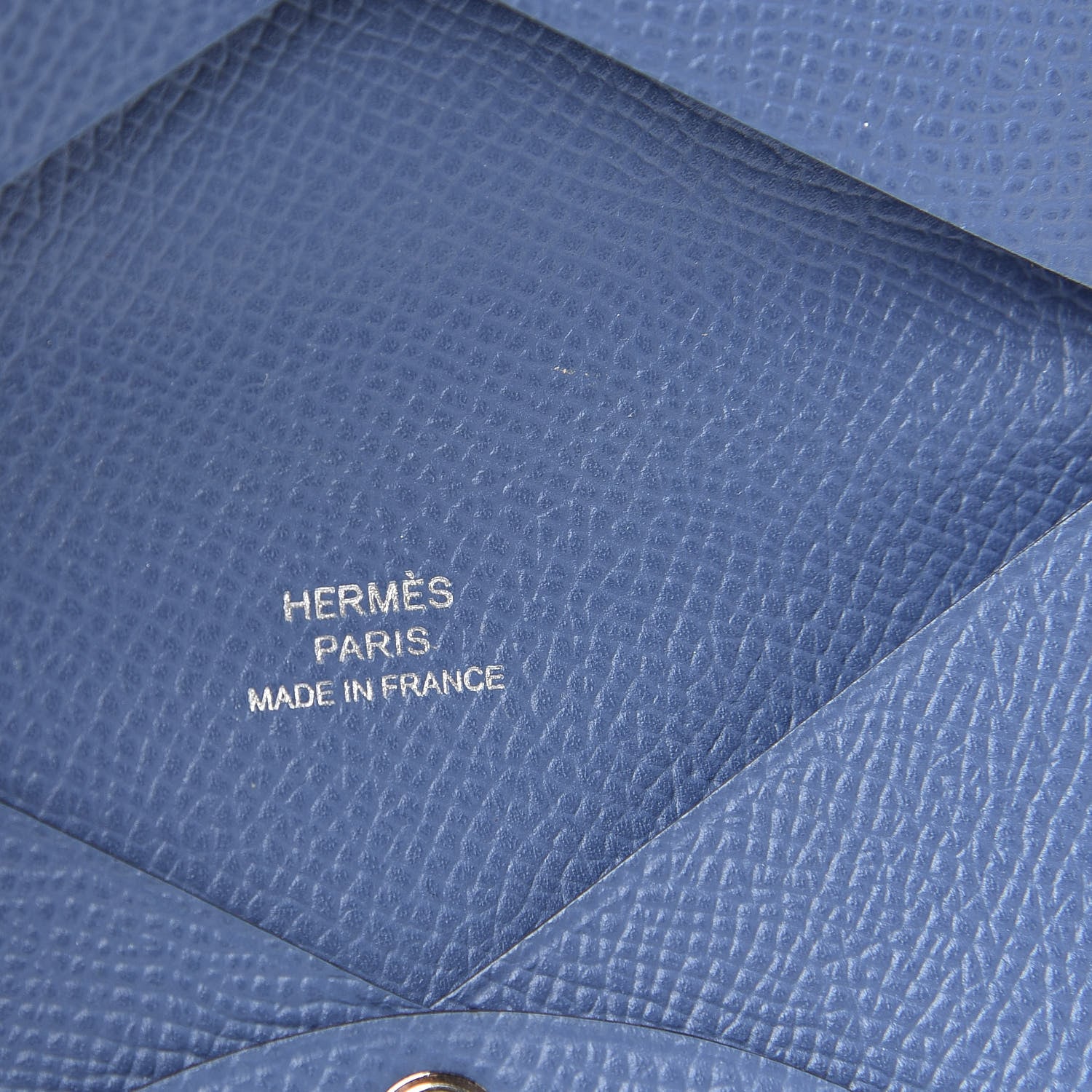 Hermes Epsom Calvi Card Case Bleu Brighton 6 of 8