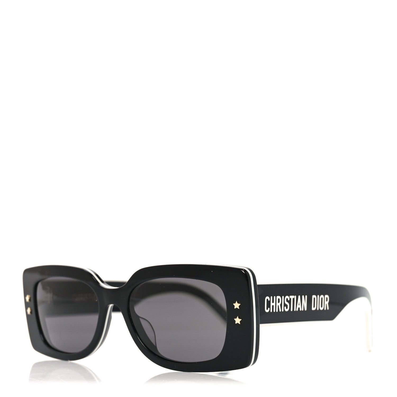 Christian Dior Diorpacific S1U Square Sunglasses Black White 1 of 8