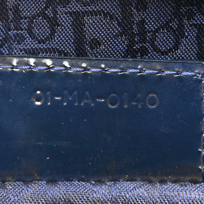 Christian Dior Patent Cannage Large Lady Dior Navy Blue 7 of 17