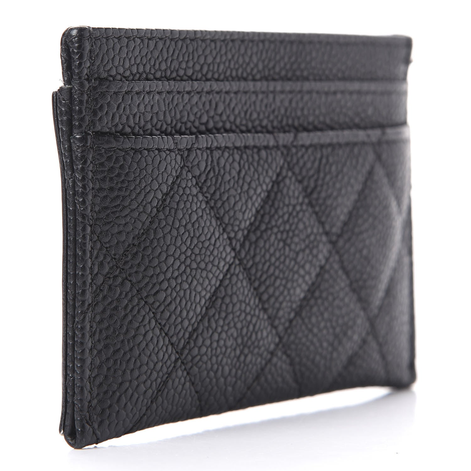 Chanel Caviar Quilted Filigree Card Holder Black 3 of 12