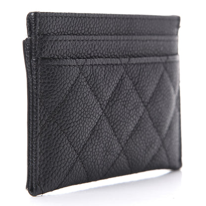 Chanel Caviar Quilted Filigree Card Holder Black 3 of 12