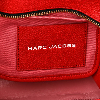 Marc Jacobs Grained Calfskin Small The Tote Bag True Red 5 of 10