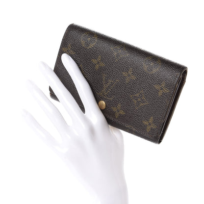 Louis Vuitton Monogram Porte-Monnaie Billets Tresor Wallet 2 of 11