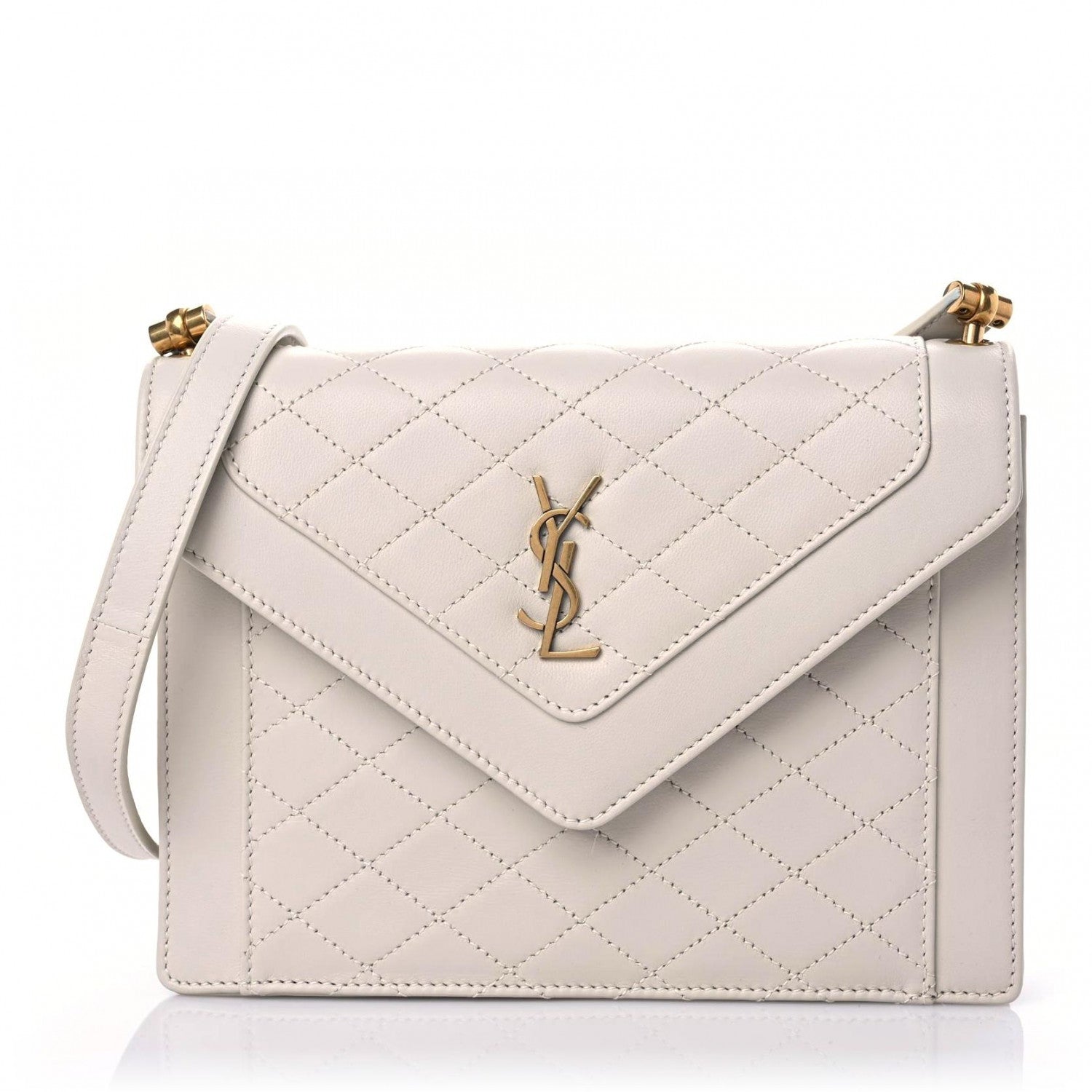 Saint Laurent Lambskin Quilted Mini Gaby Satchel Crema Soft 1 of 12