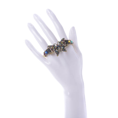 Gucci Calfskin Crystal Butterfly Bracelet Multicolor 2 of 4