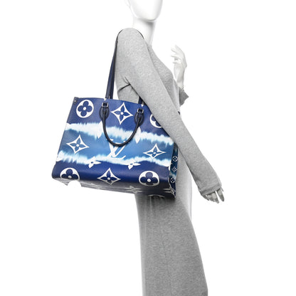 Louis Vuitton Monogram Escale Onthego GM Blue 2 of 11