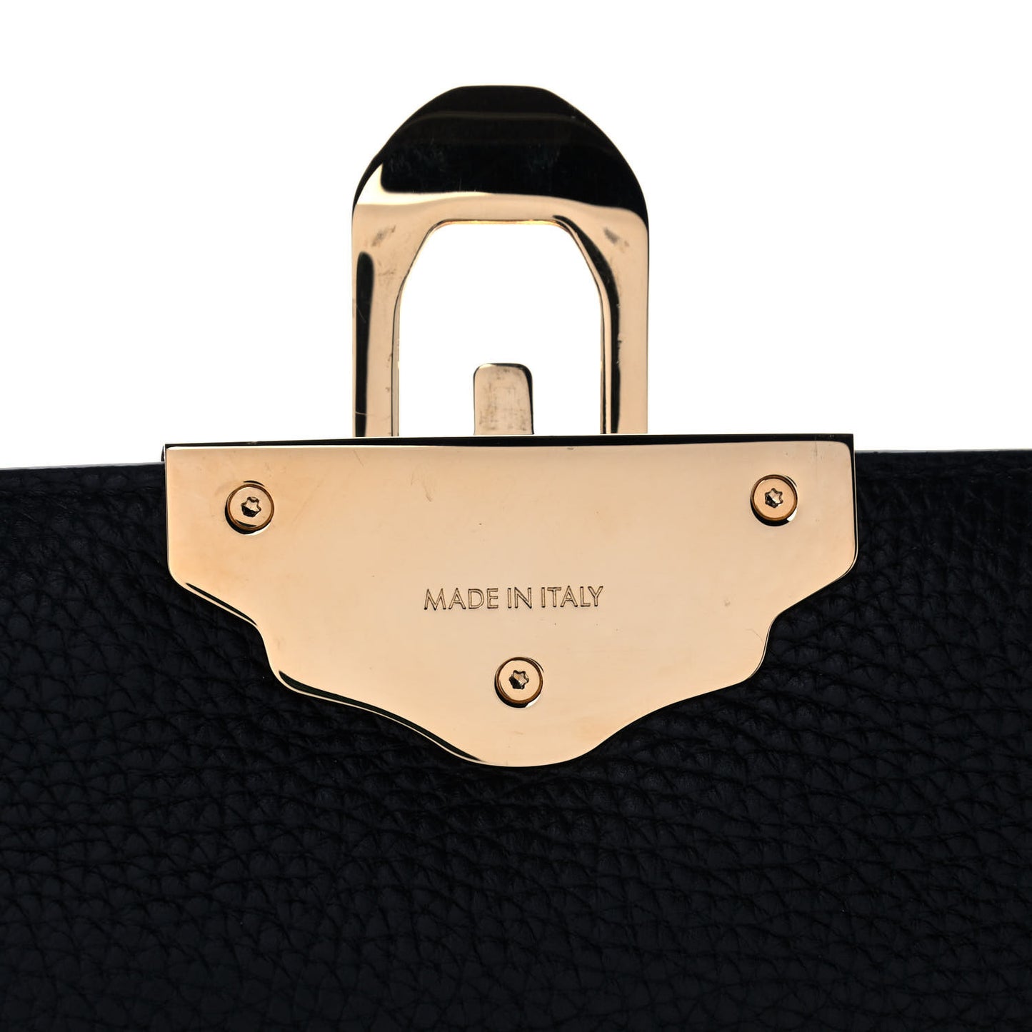 Calfskin Leopard Print Lucia Shoulder Bag Black