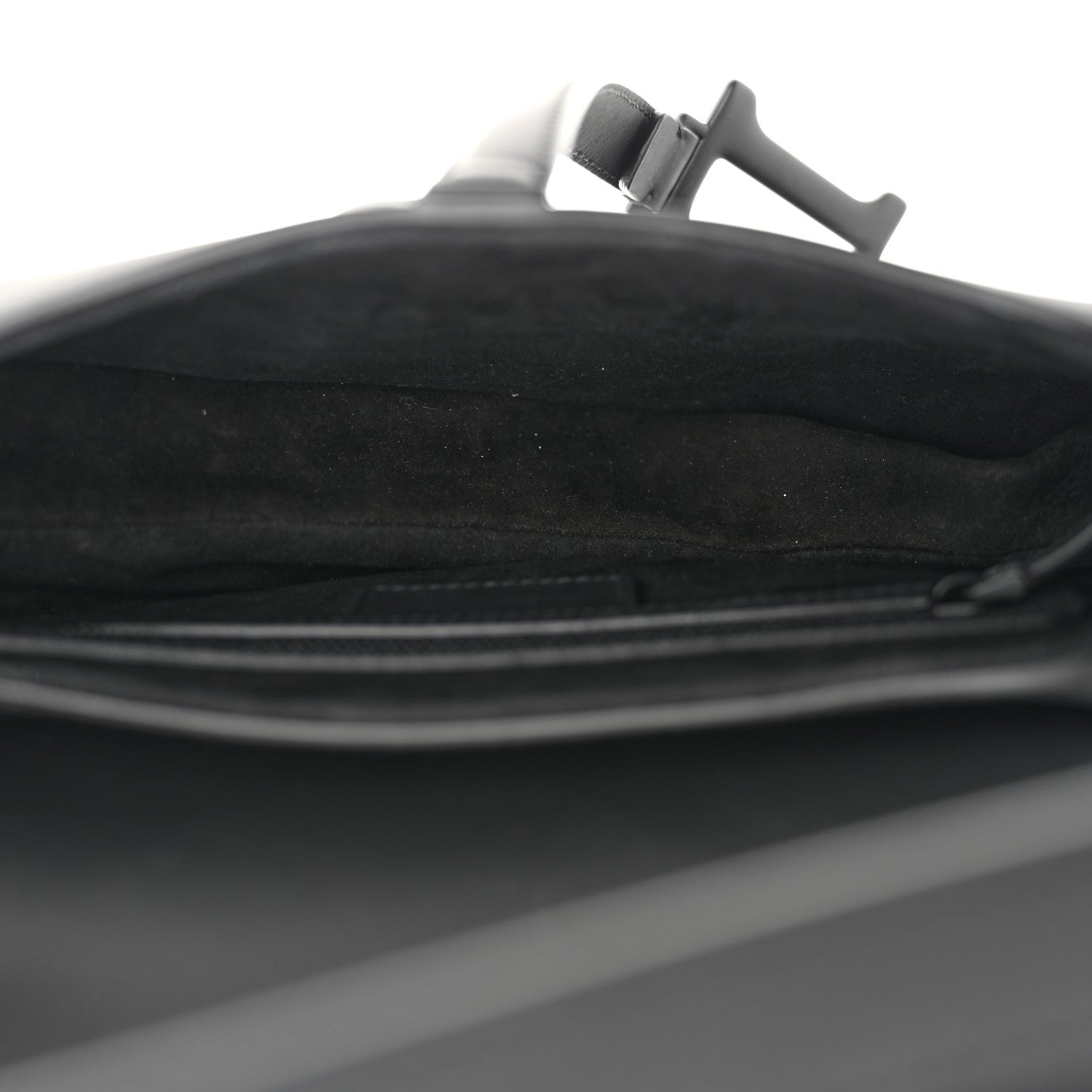 Christian Dior Ultra Matte Calfskin Saddle Bag Black 5 of 10