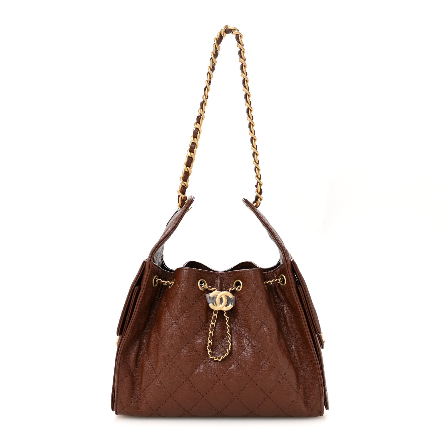 Chanel Caviar Quilted Small Chanel 25 Handbag Brown 3 of 10