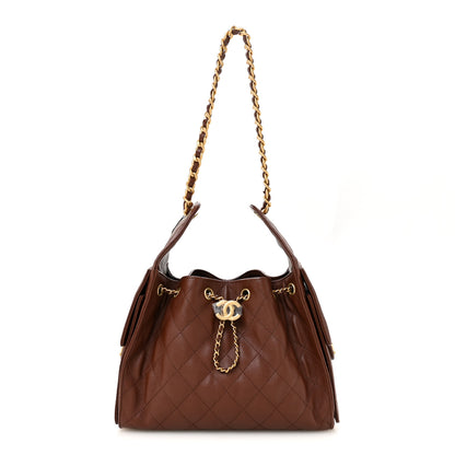 Chanel Caviar Quilted Small Chanel 25 Handbag Brown 3 of 10