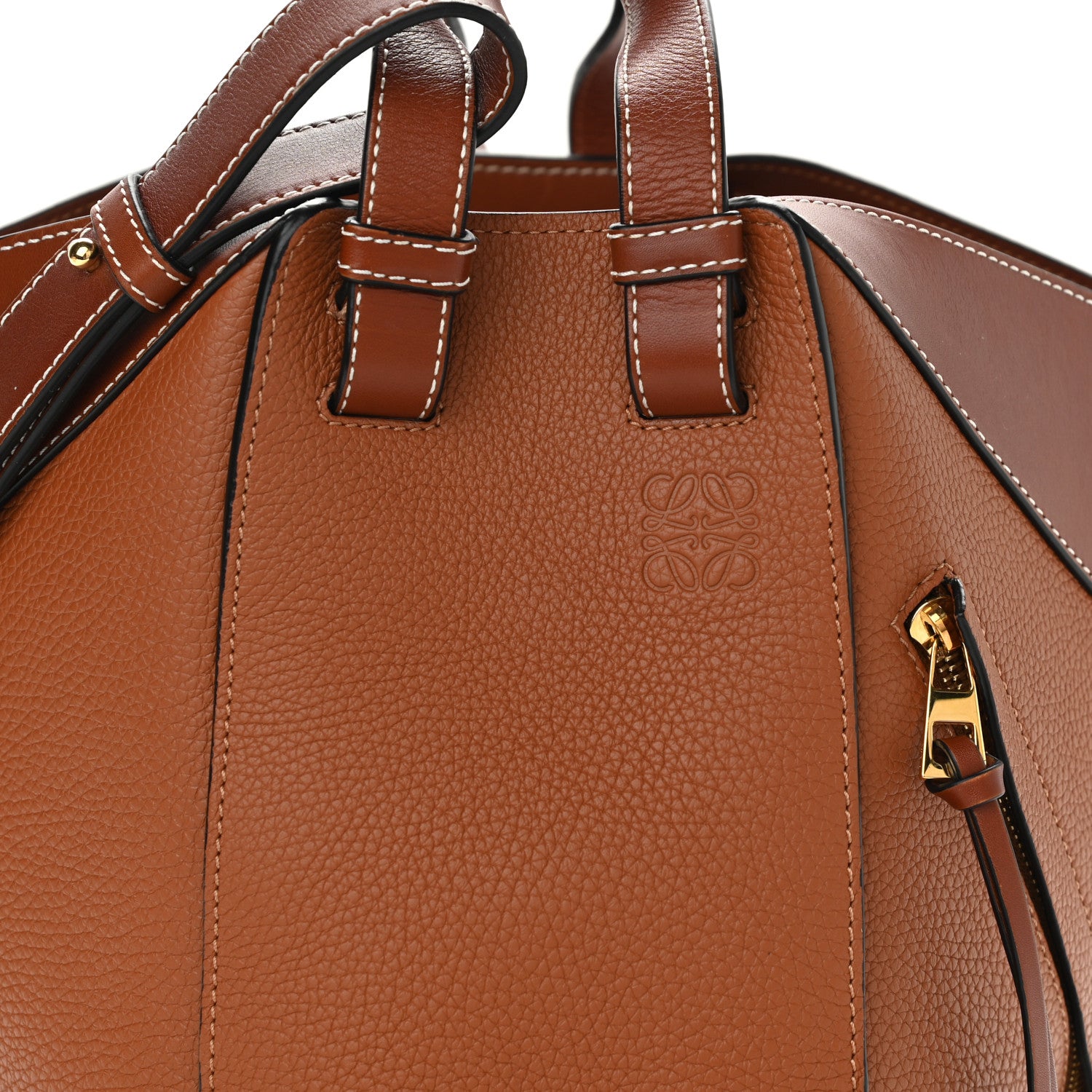 Loewe Grained Calfskin Small Hammock Shoulder Bag Tan 6 of 9