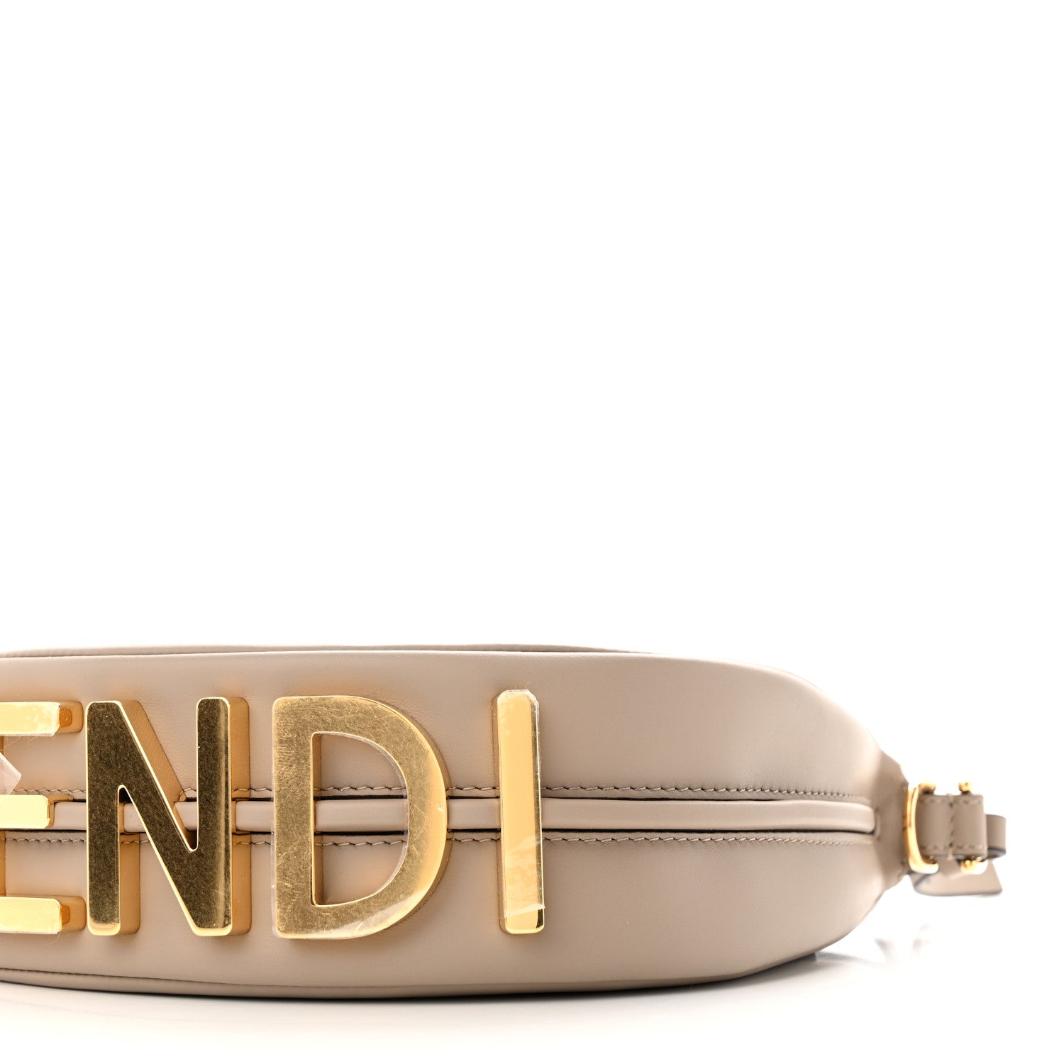 Fendi Vitello Grace Matte Mini Fendigraphy Hobo Bag Tortora 9 of 9