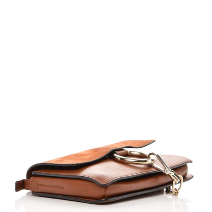 Chloe Suede Calfskin Small Faye Shoulder Bag Tobacco 4 of 9