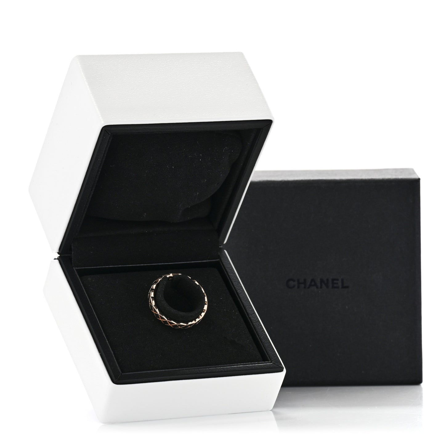 18K Beige Gold Mini Coco Crush Ring 53 6.5