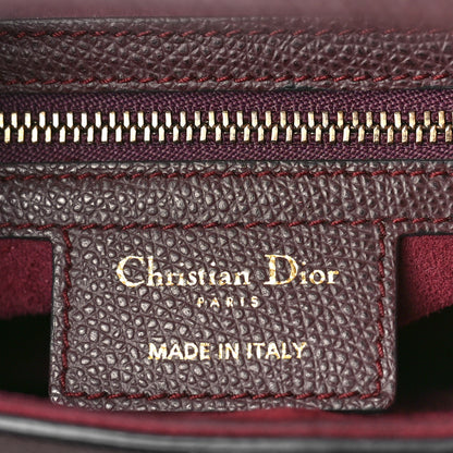 Christian Dior Grained Calfskin Saddle Bag Burgundy 6 of 10