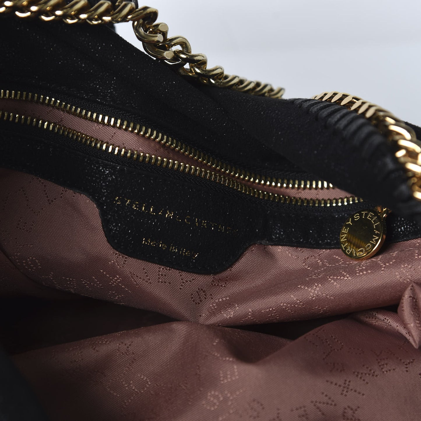 Shaggy Deer Falabella Fold Over Tote Black