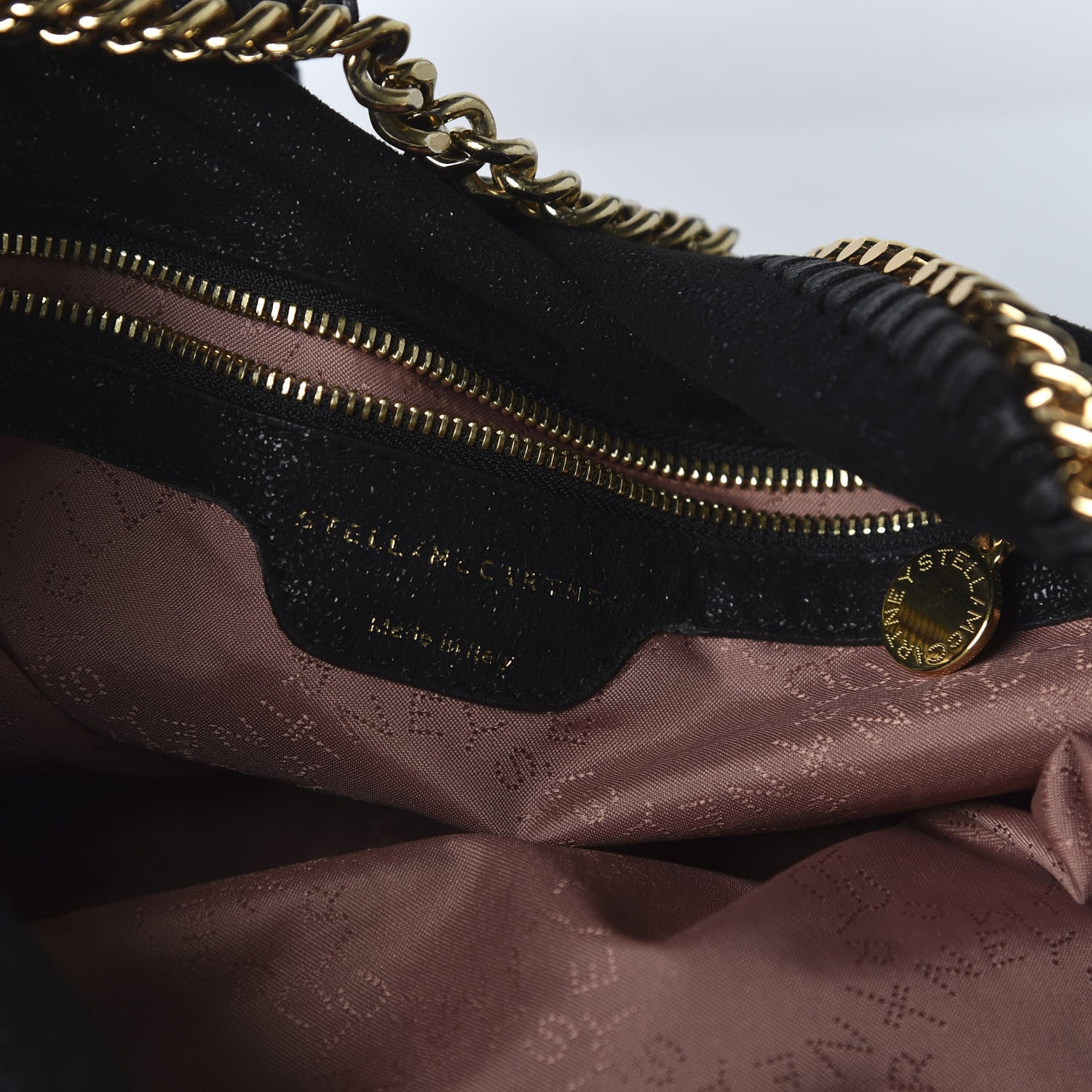Stella McCartney Shaggy Deer Falabella Fold Over Tote Black 9 of 10