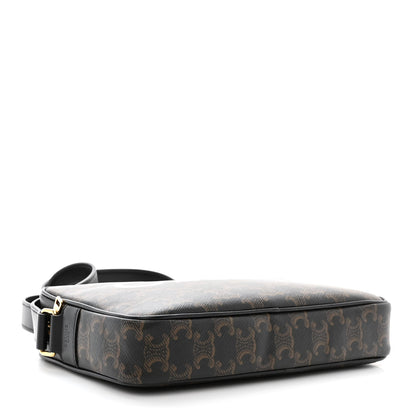 Celine Triomphe Canvas Medium Messenger Bag Black 4 of 10