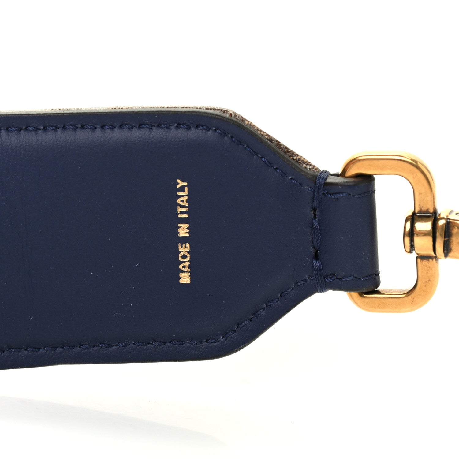 Fendi X FILA Glazed Fabric FF 1974 Mania Mini Strap You Mogano Panna Blueberry 4 of 4