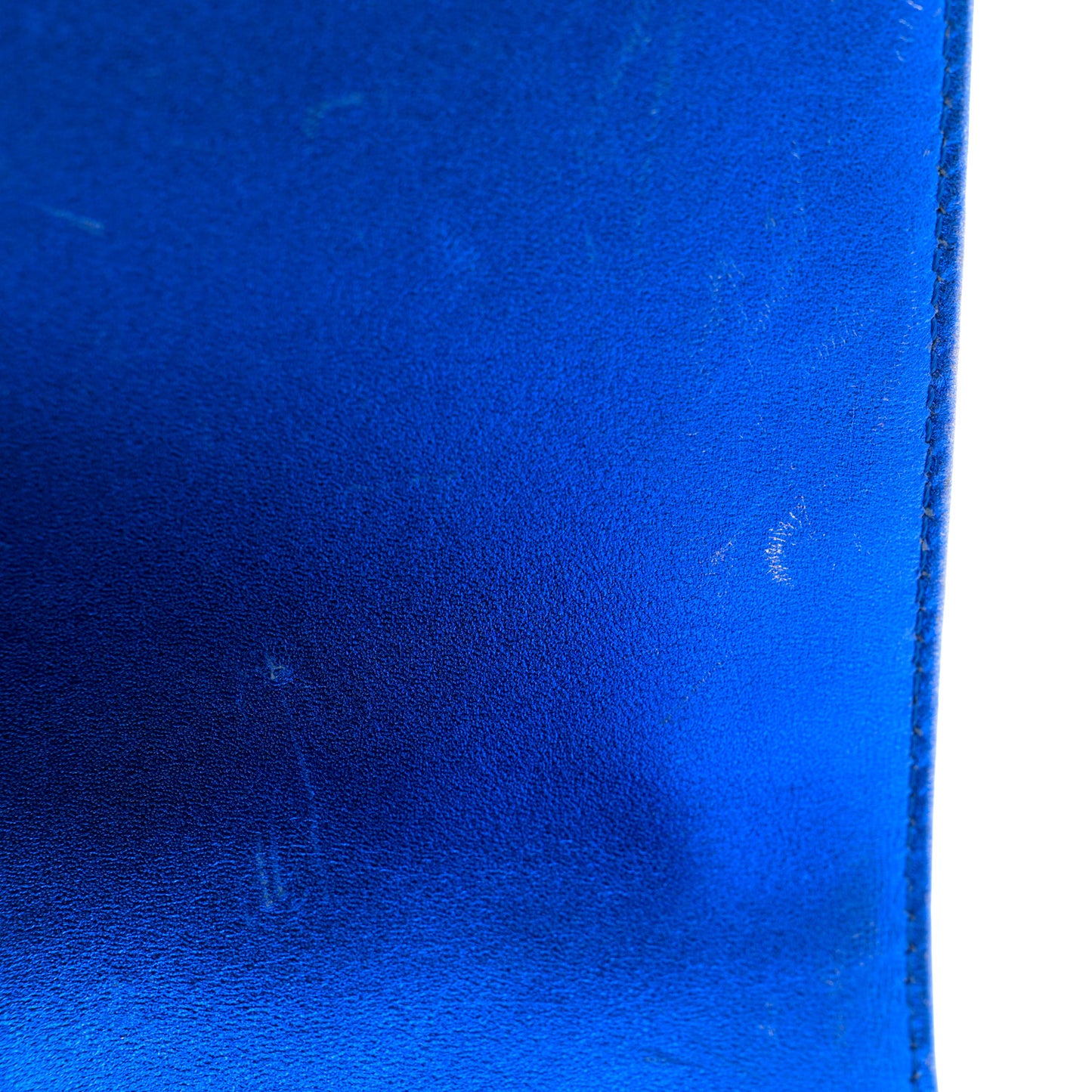 Metallic Patent Quilted Medium Boy Flap Blue