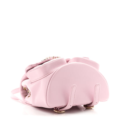 Chanel Shiny Caviar Quilted Small Duma Pockets Drawstring Backpack Pink 4 of 11