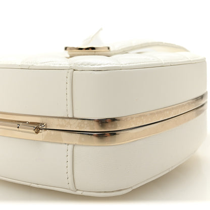 Chanel Lambskin Minaudiere Vanity With Handle White 9 of 10