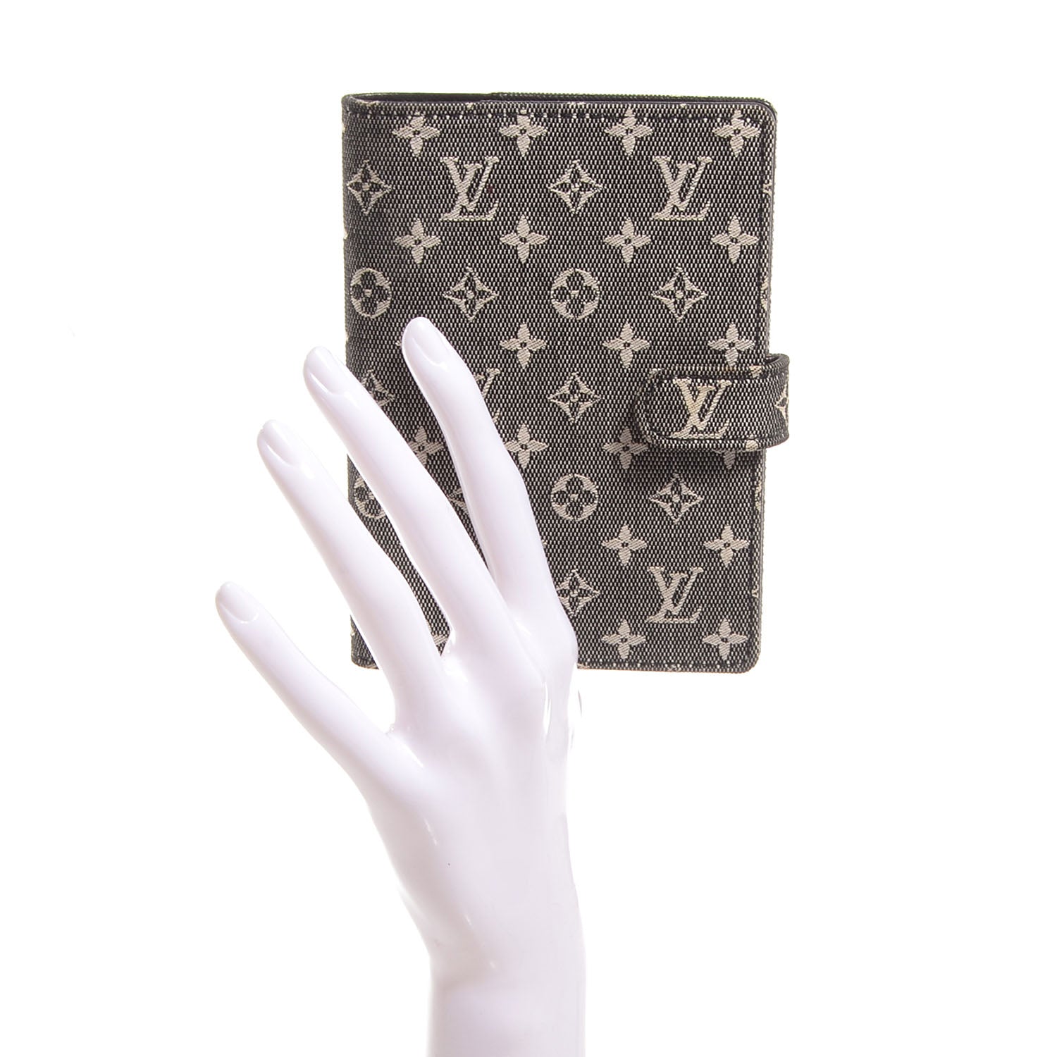 Louis Vuitton Mini Monogram Small Ring Agenda Cover Black 2 of 8