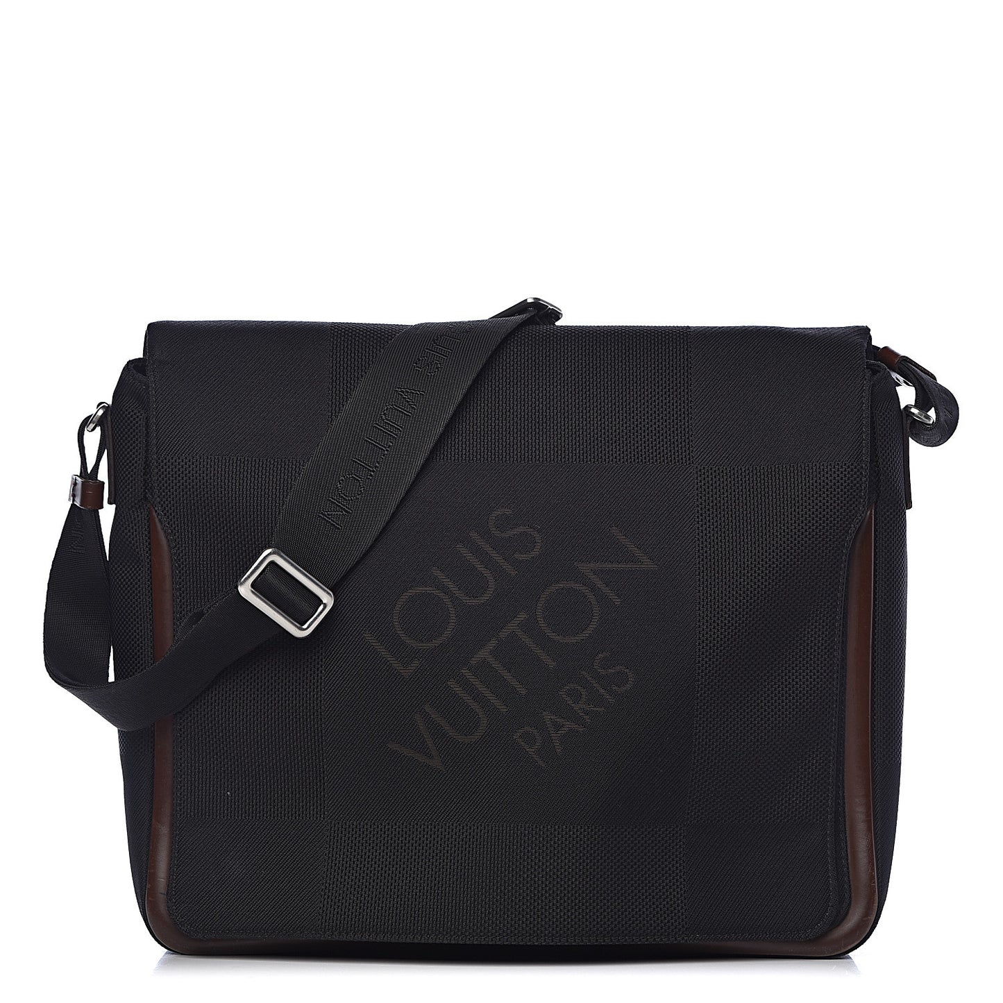 Damier Geant Messenger Bag Black