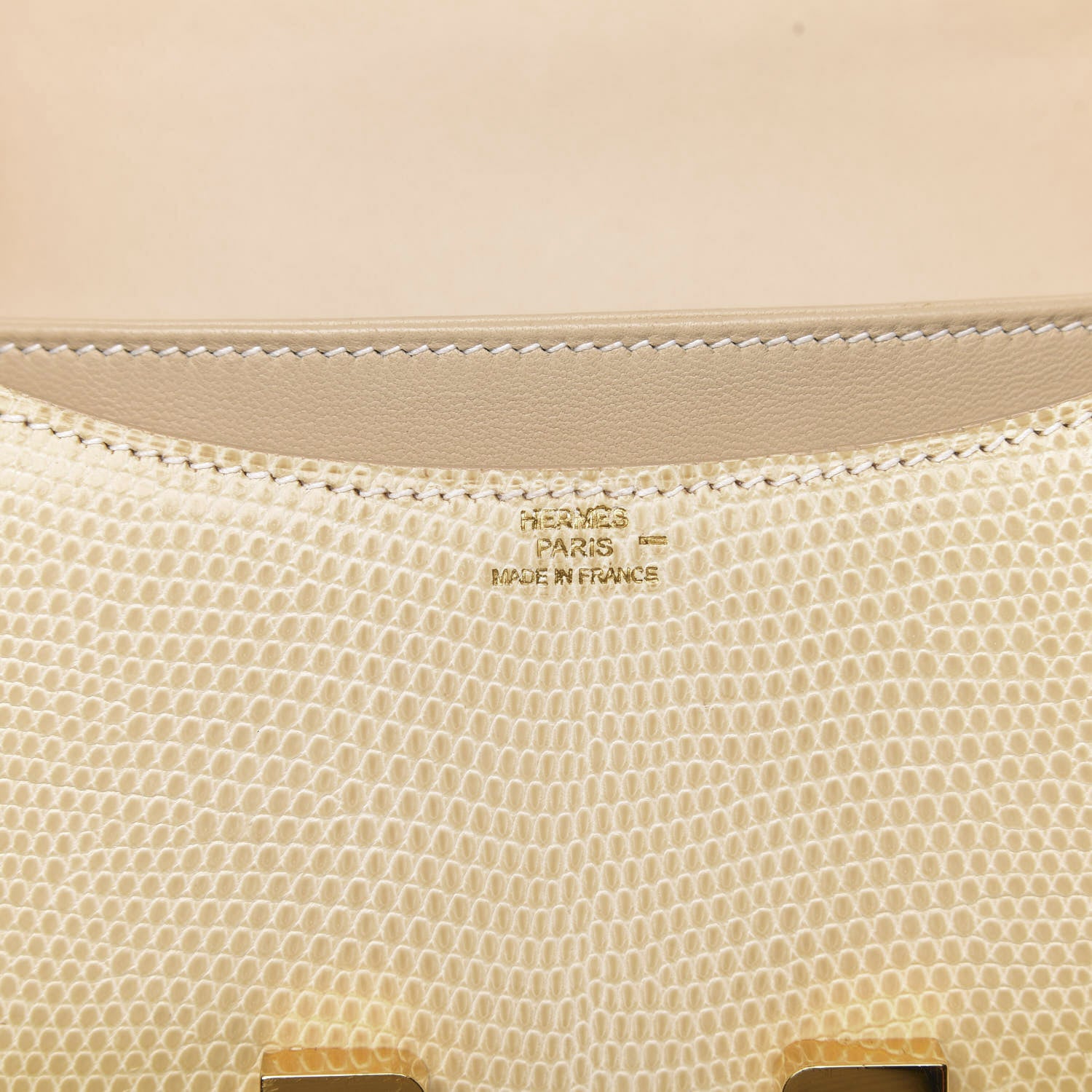 Hermes Lizard Constance 18 Blanc Casse 13 of 20