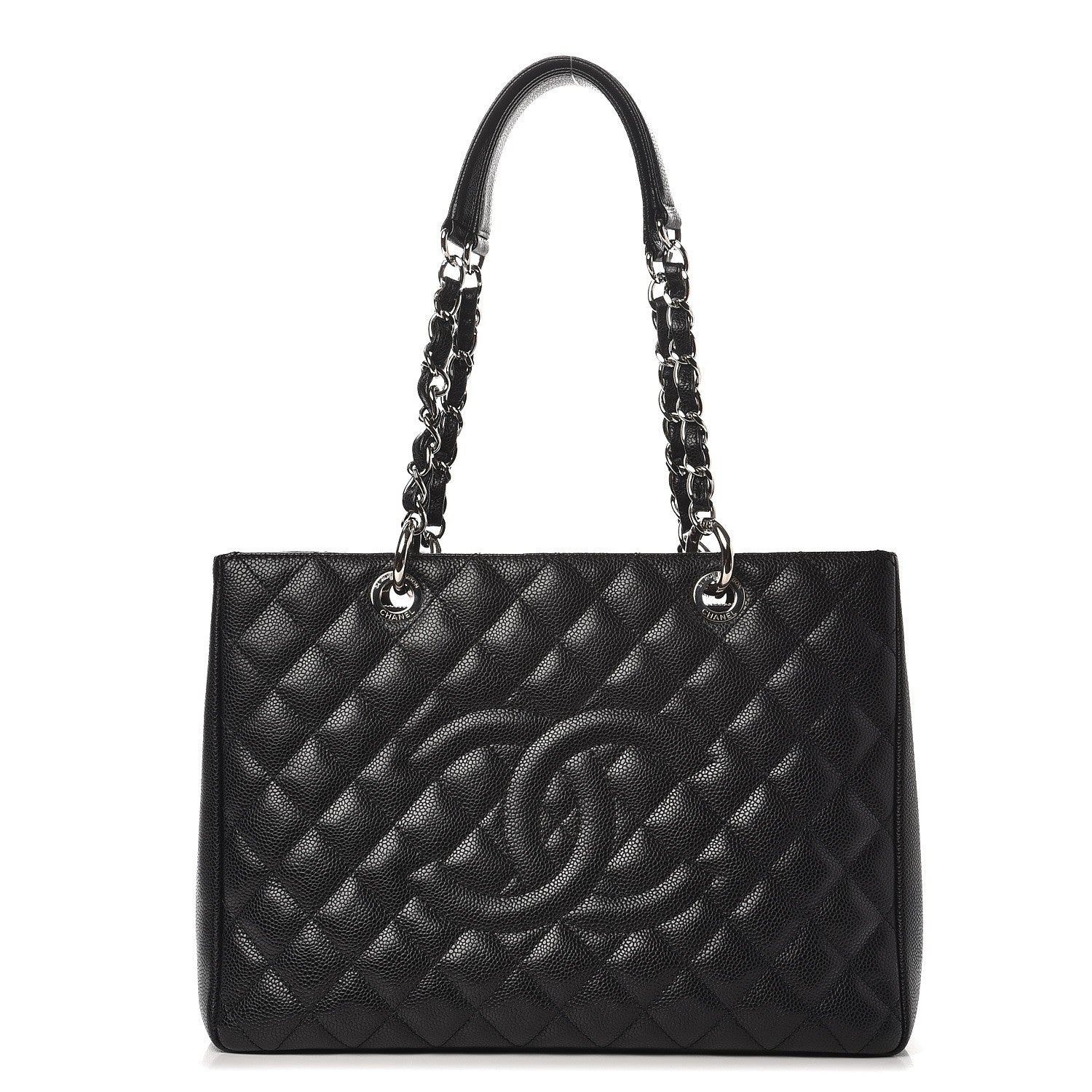 Chanel Caviar Quilted Grand Shopping Tote GST Black 1 of 8