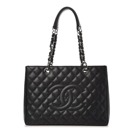 Chanel Caviar Quilted Grand Shopping Tote GST Black 1 of 8