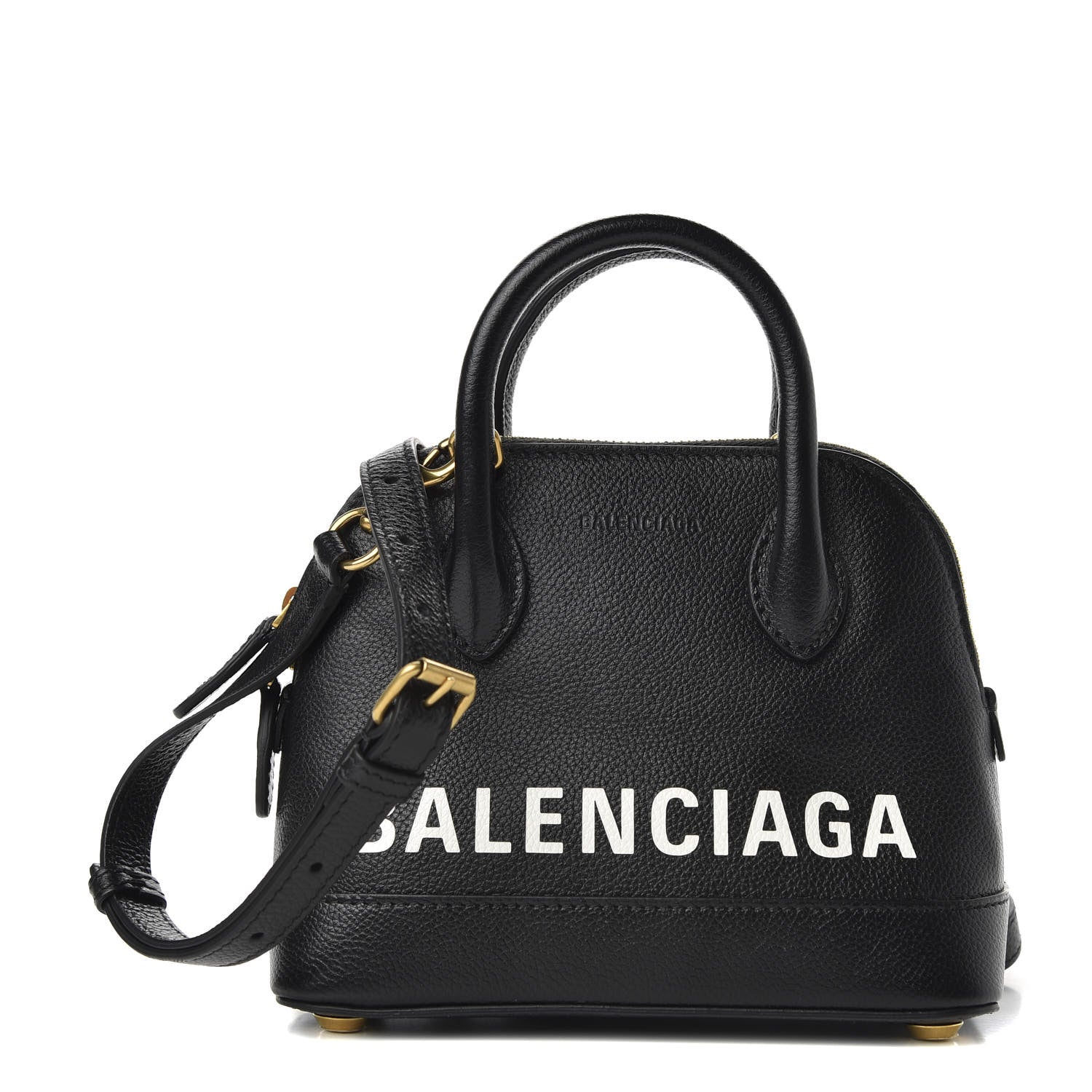 Balenciaga Grained Calfskin XXS Ville Top Handle Bag Black 1 of 9