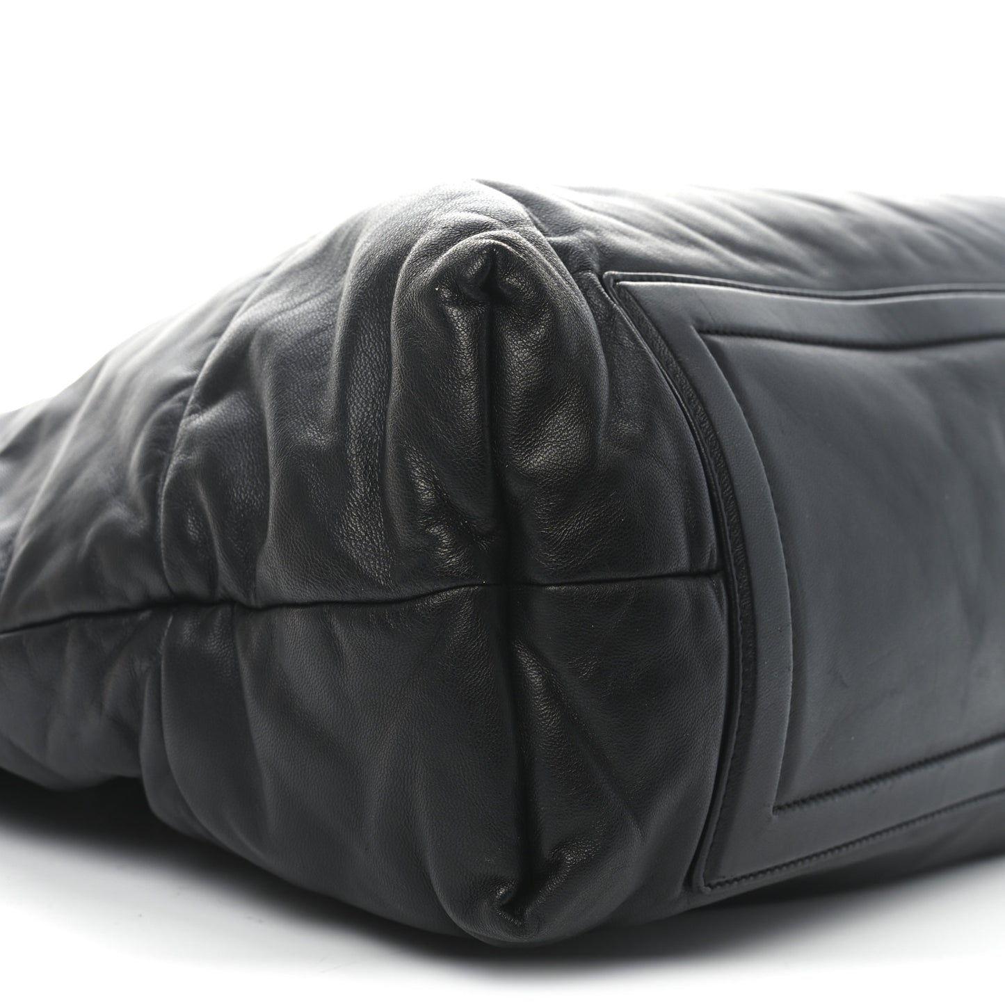Lambskin Quilted Medium Coco Cocoon Reversible Tote Black