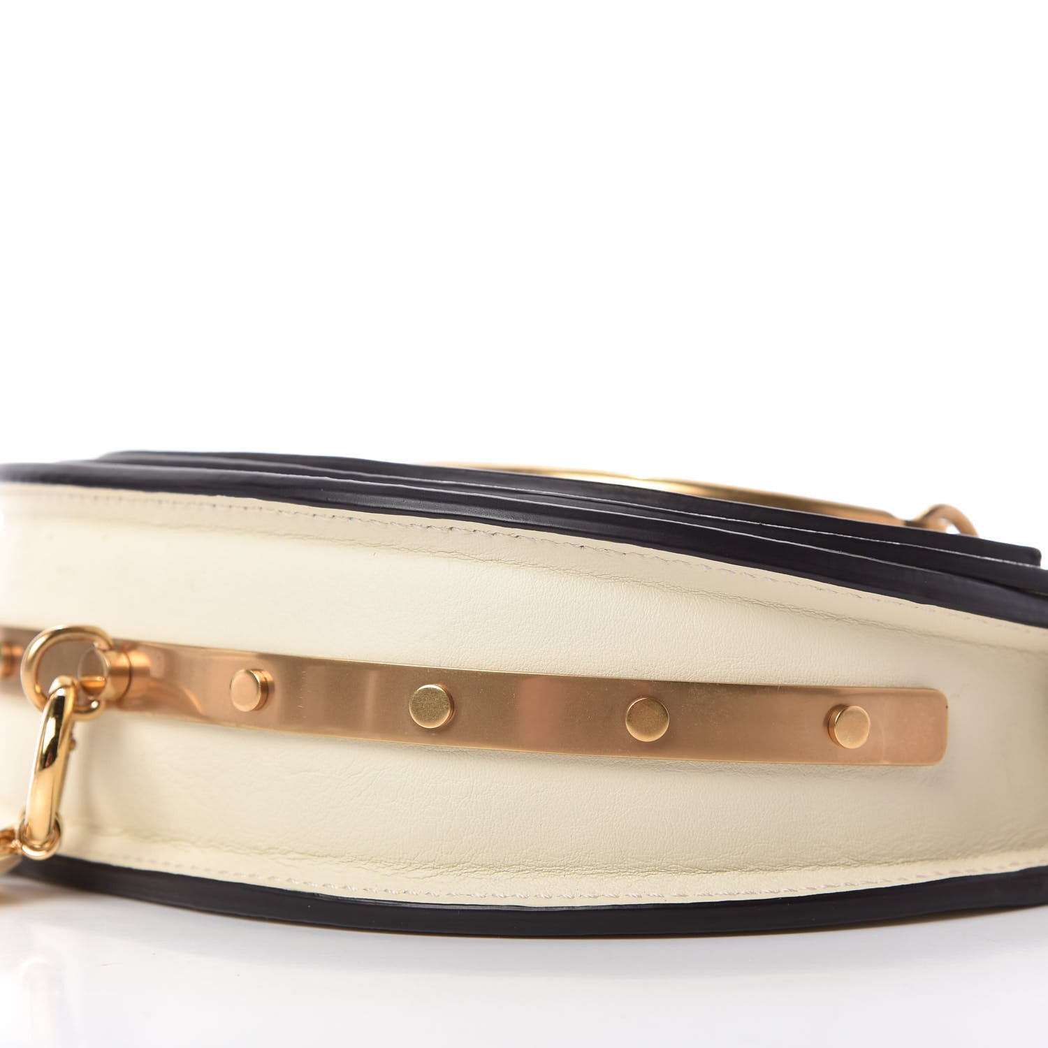 Chloe Calfskin Small Nile Bracelet Minaudiere Bag Off White 7 of 8