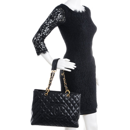 Chanel Caviar Grand Shopping Tote GST Black 2 of 6