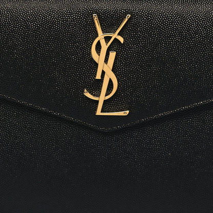Saint Laurent Grain De Poudre Uptown Pouch Black 8 of 10