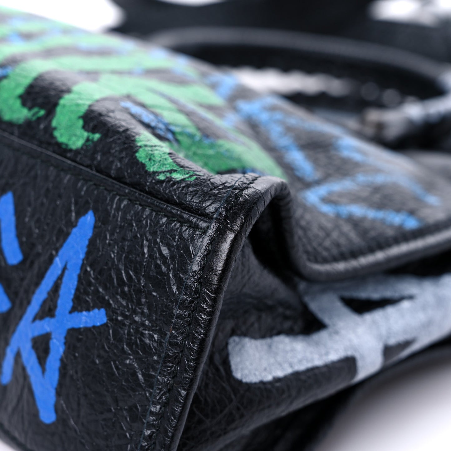 Agneau Graffiti All Over Classic Hardware S City Black Vert Rouge