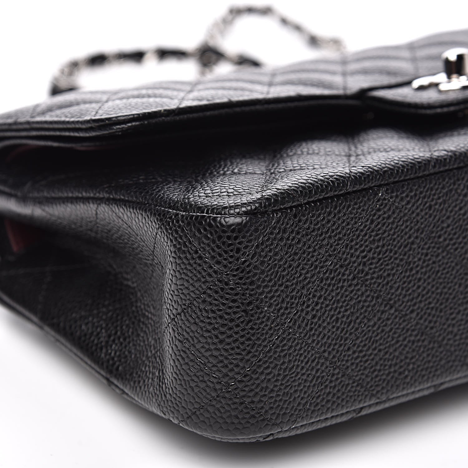 Chanel Caviar Quilted Medium Double Flap Black 8 of 12