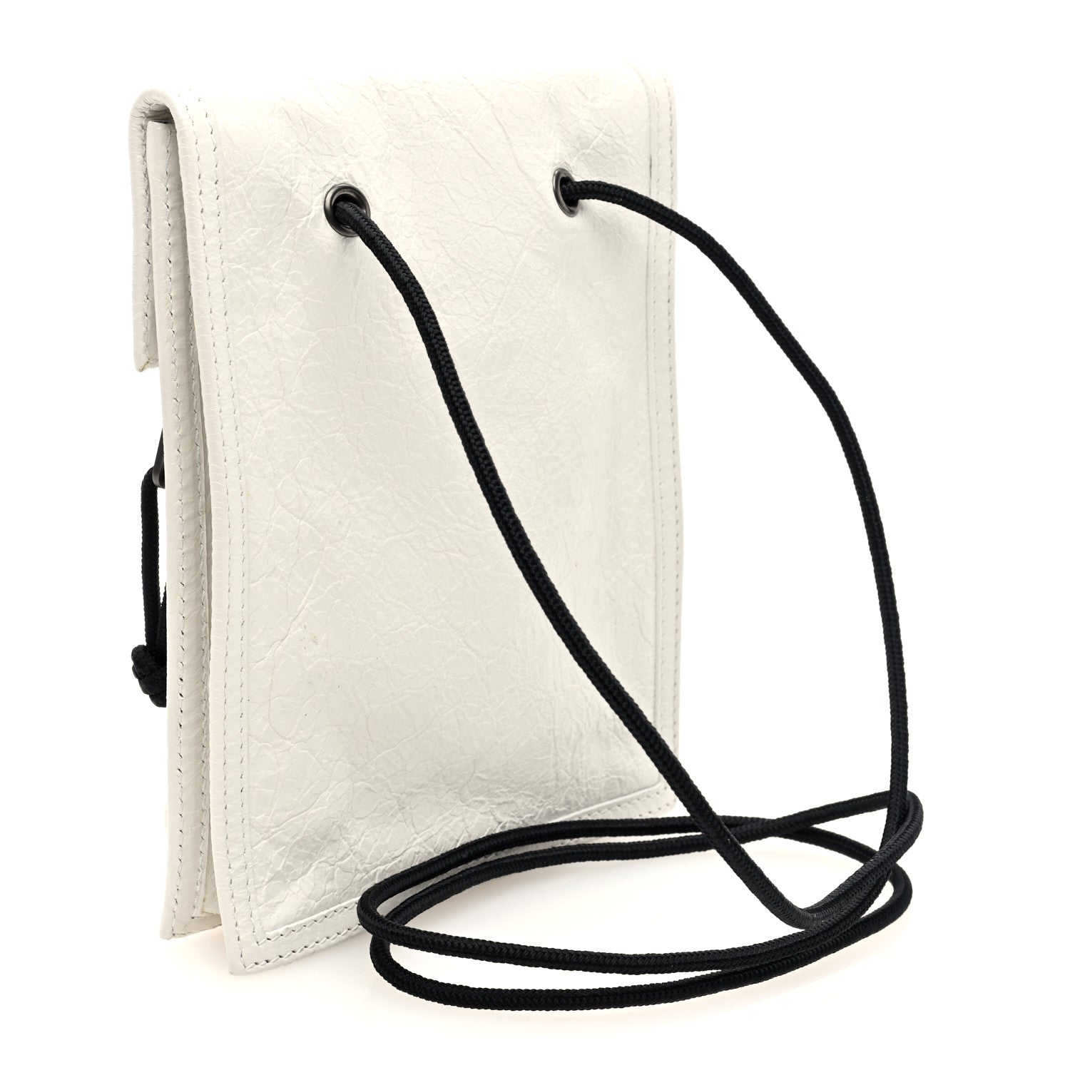 Balenciaga Agneau Arena Small Explorer Crossbody Pouch White 3 of 9