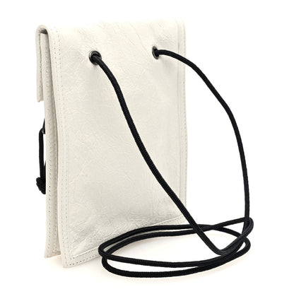 Balenciaga Agneau Arena Small Explorer Crossbody Pouch White 3 of 9