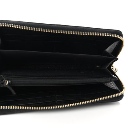 Gucci Pebbled Calfskin Soho Zip Around Wallet Black 5 of 7