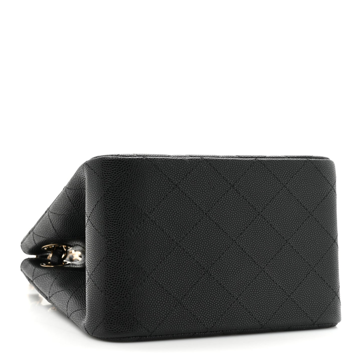 Caviar Quilted Mini Bucket Bag Black