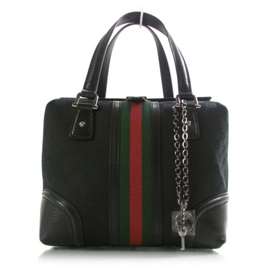 Monogram Treasure Boston Tote Black