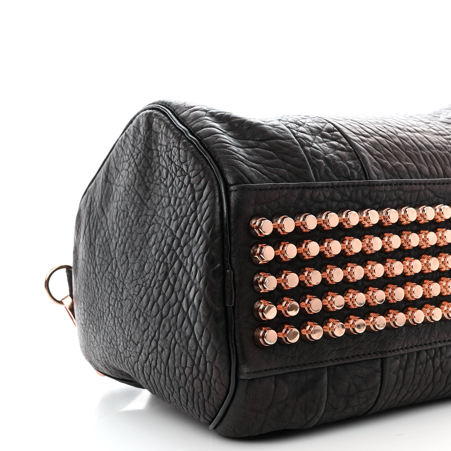 Alexander Wang Pebbled Lambskin Rocco Black Rose Gold Hardware 8 of 9