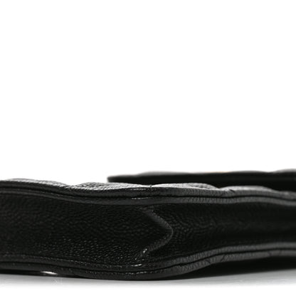 Chanel Caviar Quilted Bow Phone Holder Black 10 of 11