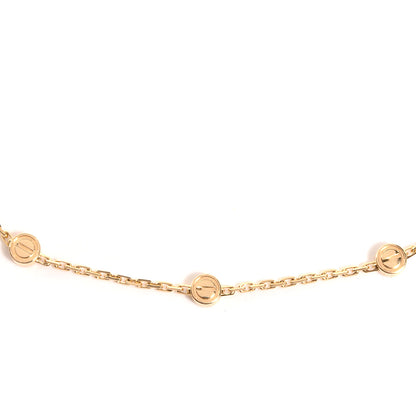 Cartier 18K Yellow Gold Station LOVE Necklace 3 of 8